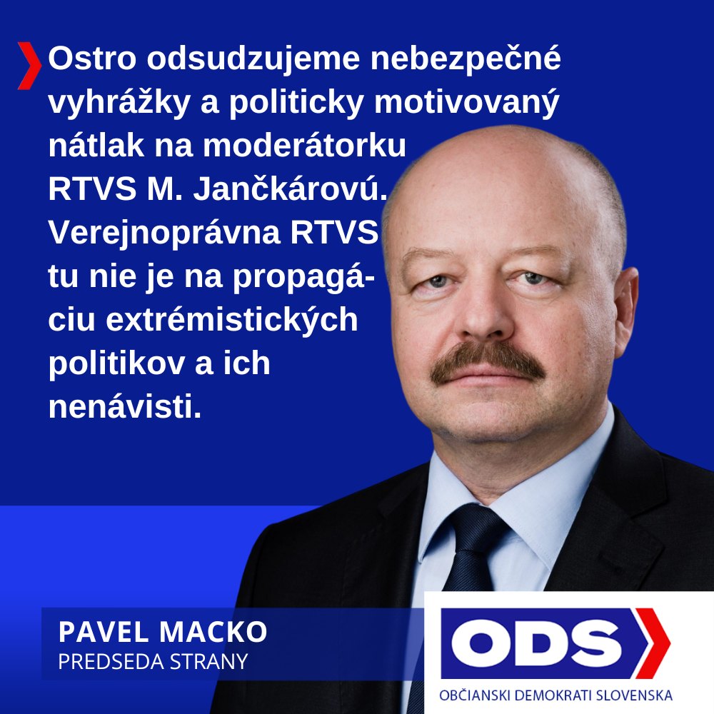 Ostro odsudzujeme nebezpečné vyhrážky a politicky motivovaný  nátlak na moderátorku  RTVS M. Jančkárovú.